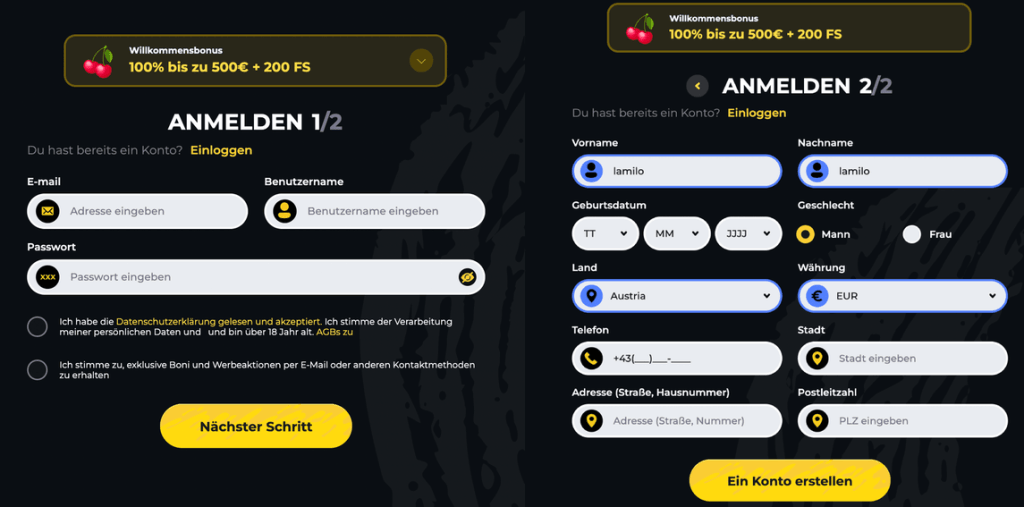 Boomerang casino register