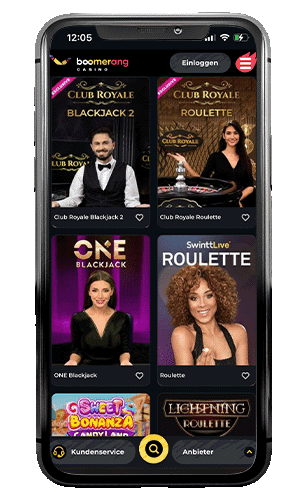 Boomergan Casino Live Spiele